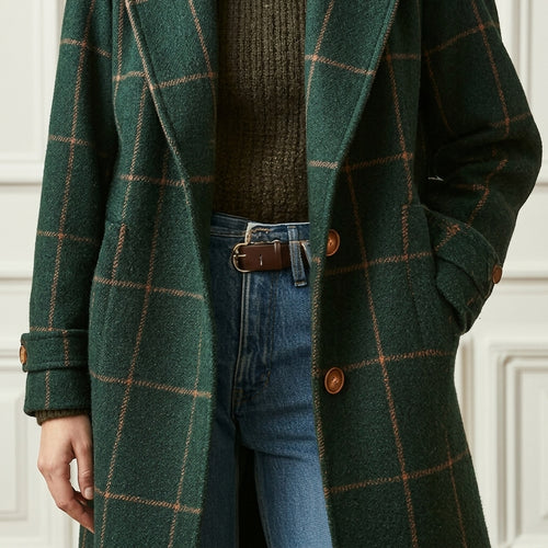 ABRIGO A CUADROS CORALIE