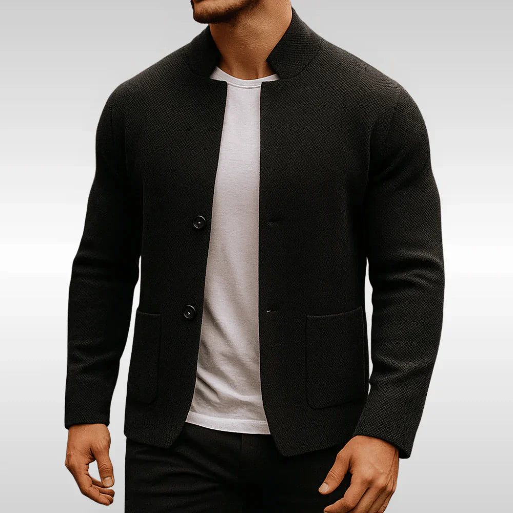 AURA™: CHAQUETA DE PUNTO ESTRUCTURADO PREMIUM