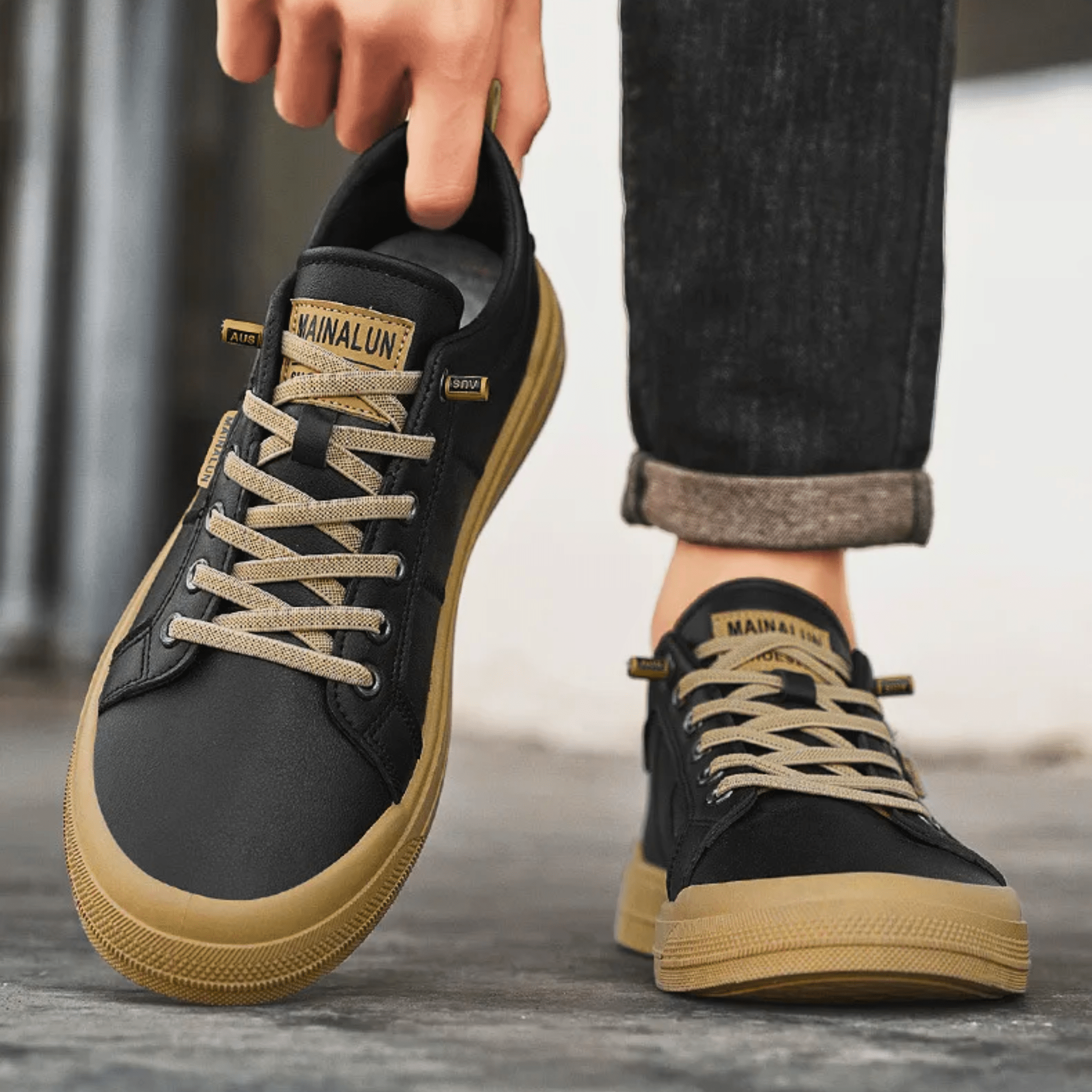 ZAPATILLAS DE PIEL ASHTON